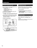 Preview for 10 page of Sony TC-FX120 Operating Instructions Manual