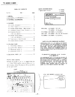 Preview for 2 page of Sony TC-H2600 Service Manual