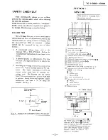 Предварительный просмотр 3 страницы Sony TC-H2600 Service Manual