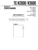 Предварительный просмотр 34 страницы Sony TC-H2600 Service Manual