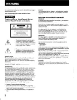 Предварительный просмотр 2 страницы Sony TC-K361 Operating Instructions Manual