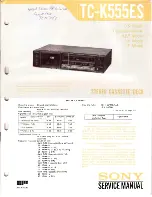 Preview for 1 page of Sony TC-K555ES Service Manual