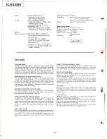 Preview for 2 page of Sony TC-K555ES Service Manual