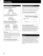 Preview for 12 page of Sony TC-K561S Operating Instructions Manual