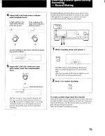 Preview for 15 page of Sony TC-K561S Operating Instructions Manual