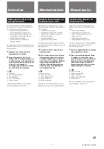 Preview for 47 page of Sony TC-K615S Operating Instructions Manual