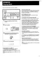 Preview for 7 page of Sony TC-K679ES Operating Instructions Manual