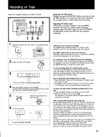 Preview for 9 page of Sony TC-K850ES Operating Instructions Manual