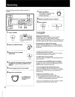 Preview for 10 page of Sony TC-K870ES Operating Instructions Manual