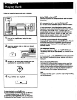 Preview for 7 page of Sony TC-K909ES Operating Instructions Manual