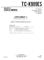 Preview for 41 page of Sony TC-K909ES Service Manual