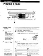 Preview for 5 page of Sony TC-KA1ESA - Cassette Deck Operating Instructions Manual