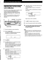 Preview for 9 page of Sony TC-KA1ESA - Cassette Deck Operating Instructions Manual