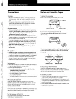 Preview for 11 page of Sony TC-KA1ESA - Cassette Deck Operating Instructions Manual