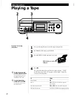 Preview for 6 page of Sony TC-KA3ES - Cassette Deck Operating Instructions Manual