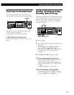 Preview for 11 page of Sony TC-KA3ES - Cassette Deck Operating Instructions Manual