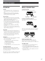 Preview for 11 page of Sony TC-KB920S Operating Instructions Manual