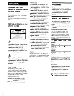 Preview for 2 page of Sony TC-KE200 Operating Instructions Manual