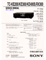 Sony TC-KE200 Service Manual preview