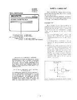 Preview for 3 page of Sony TC-KE200 Service Manual