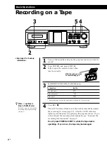 Preview for 6 page of Sony TC-KE240 Operating Instructions Manual