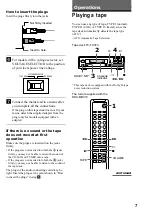 Предварительный просмотр 7 страницы Sony TC-TX373 Operating Instructions Manual