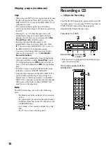 Preview for 10 page of Sony TC-TX373 Operating Instructions Manual