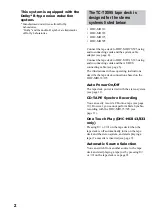 Preview for 2 page of Sony TC-TX595 Operating Instructions Manual