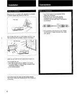 Preview for 4 page of Sony TC-W310 Operating Instructions Manual