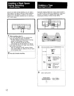 Preview for 12 page of Sony TC-W320 - Stereo Double Cassette Deck Operating Instructions Manual