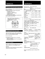 Preview for 14 page of Sony TC-W320 - Stereo Double Cassette Deck Operating Instructions Manual