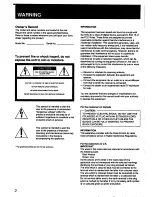 Preview for 2 page of Sony TC-W490 Operating Instructions Manual