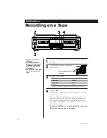 Preview for 6 page of Sony TC-WA7ESA - Dual Auto Reverse Cassette Operating Instructions Manual