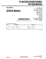 Предварительный просмотр 35 страницы Sony TC-WA7ESA - Dual Auto Reverse Cassette Service Manual