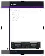 Preview for 1 page of Sony TC-WA7ESA - Dual Auto Reverse Cassette Specifications