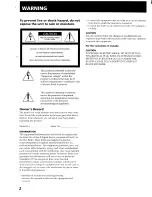 Preview for 2 page of Sony TC-WA8ES Operating Instructions Manual