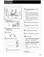 Preview for 13 page of Sony TC-WA8ES Operating Instructions Manual