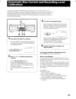 Preview for 17 page of Sony TC-WA8ES Operating Instructions Manual