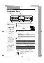 Preview for 5 page of Sony TC-WE425 - Dual Auto Reverse Cassette Operating Instructions Manual