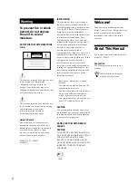 Preview for 2 page of Sony TC-WE435 Operating Instructions Manual