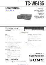 Sony TC-WE435 Service Manual preview