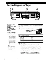 Preview for 6 page of Sony TC-WE635 Operating Instructions Manual