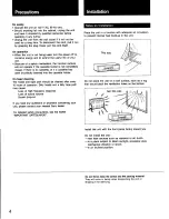 Preview for 4 page of Sony TC-WR10ES Operating Instructions Manual