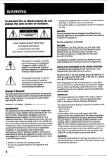 Preview for 2 page of Sony TC-WR445 Operating Instructions Manual