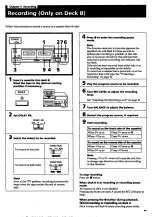 Preview for 9 page of Sony TC-WR445 Operating Instructions Manual