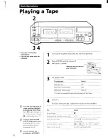 Preview for 6 page of Sony TC-WR465 Operating Instructions Manual