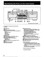 Preview for 6 page of Sony TC-WR545 Primary Operating Instructions Manual