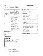 Preview for 2 page of Sony TC-WR545 Primary Service Manual