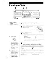 Preview for 6 page of Sony TC-WR565 - Cassette Deck Operating Instructions Manual