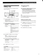 Preview for 11 page of Sony TC-WR565 - Cassette Deck Operating Instructions Manual